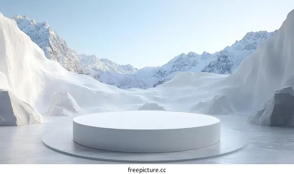 Winter Mountain Scene Product Showcase