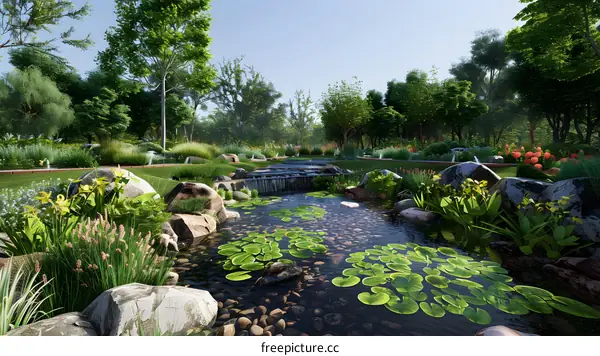Landscape design renderings
