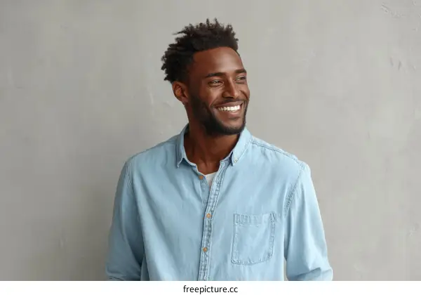 Smiling African American Man Portrait