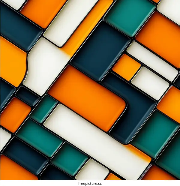 Abstract Geometric Tiles Pattern Design