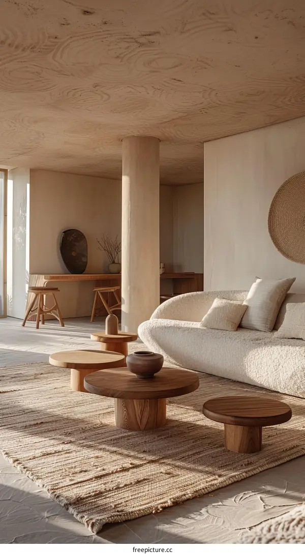 Modern Minimalist Japanese Living Room Interior Design