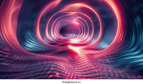 Abstract Pulsating Light Tunnel
