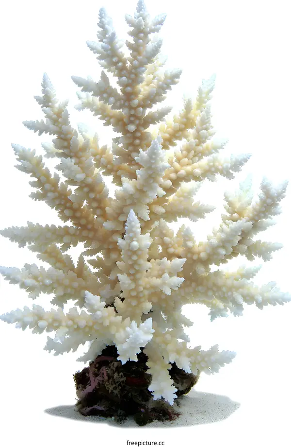 White Coral on White Background