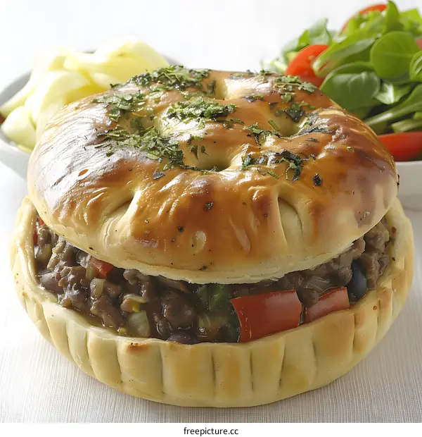 A delicious and healthy vegetarian pasty