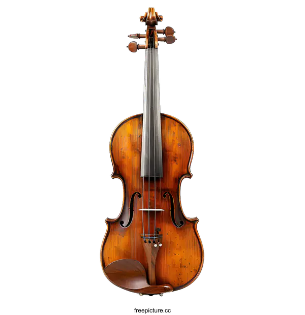 [Transparent Background PNG]An old violin with a white background