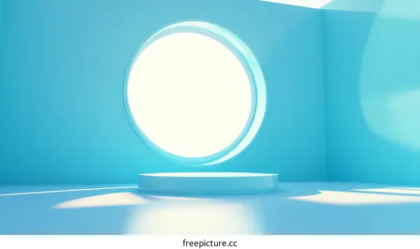 Stylish Light Blue Minimalist Product Showcase