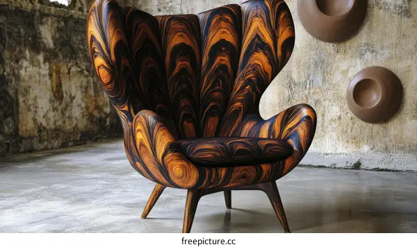 Unique Modern Wooden Egg Chair Design