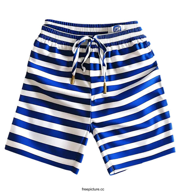 [Transparent Background PNG]Striped Swim Trunks