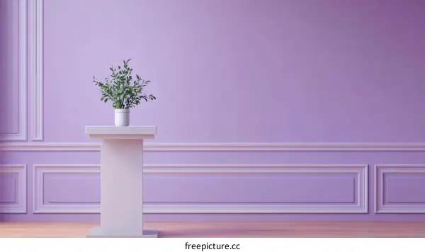 Elegant Purple Interior Design Showcase