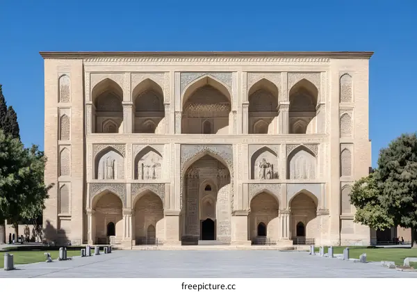 The Madrasah of Ulugh Beg in Samarkand Uzbekistan