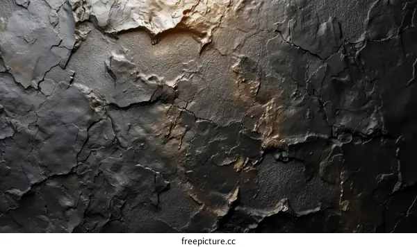 Abstract dark cracked stone texture background