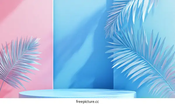 Pastel Pink and Blue Aesthetic Product Showcase
