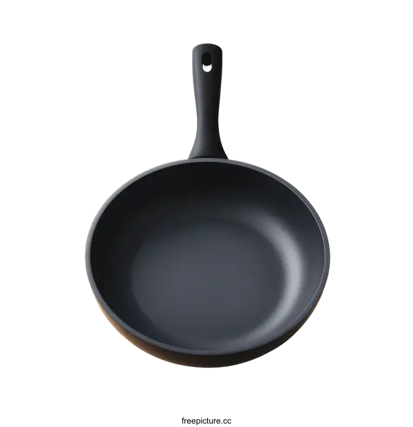[Transparent Background PNG]Modern Empty Black Frying Pan