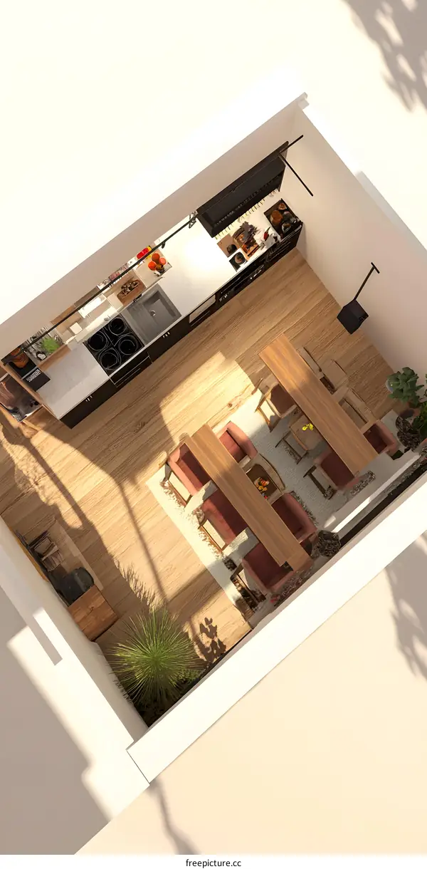 Modern Kitchen and Dining Room Interior Design