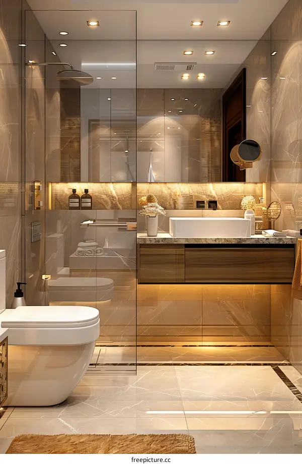 Luxury Bathroom with Modern Style