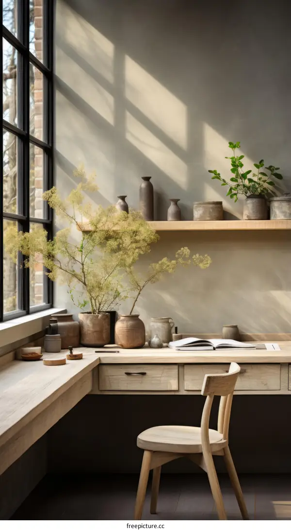 A Stylish and Minimalist Home Office