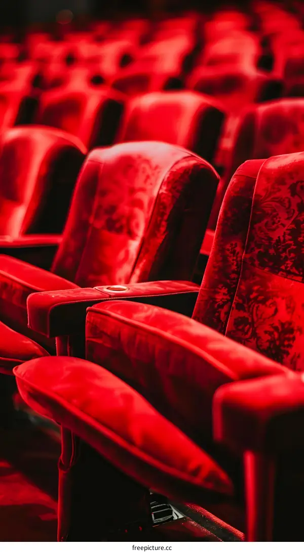 Red Velvet Seats in a Theater