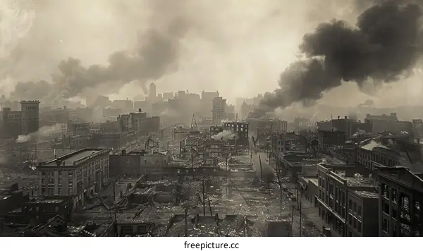 Ruins of the 1906 San Francisco earthquake and fire