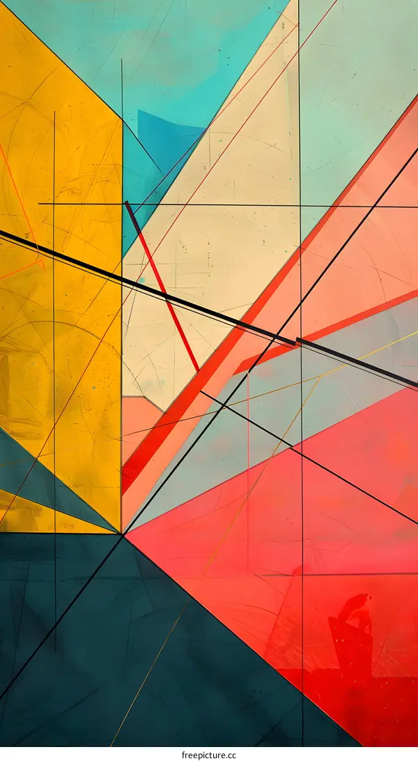 Abstract Geometric Design With Vibrant Colors