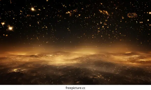 The Glowing Desert of Another Planet