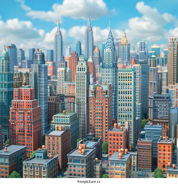 New York City Skyline Illustration