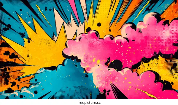 Vibrant Comic Book Style Background