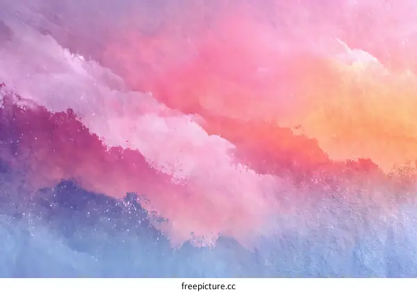 Abstract Watercolor Painting with Soft Colors