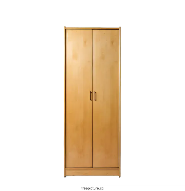 [Transparent Background PNG]Wooden Cabinet with Two Doors and Drawer