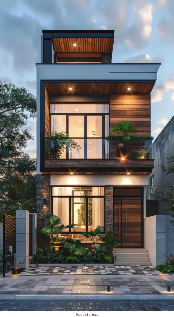 Modern Minimalist House Facade Design