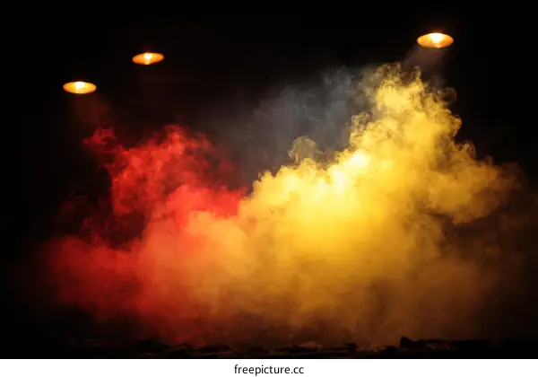 Colorful Smoke Studio Lighting Background