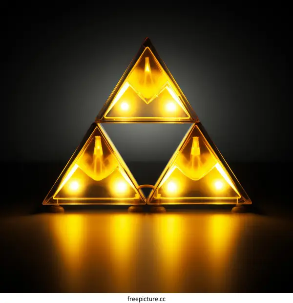 Zelda Triforce Lamp