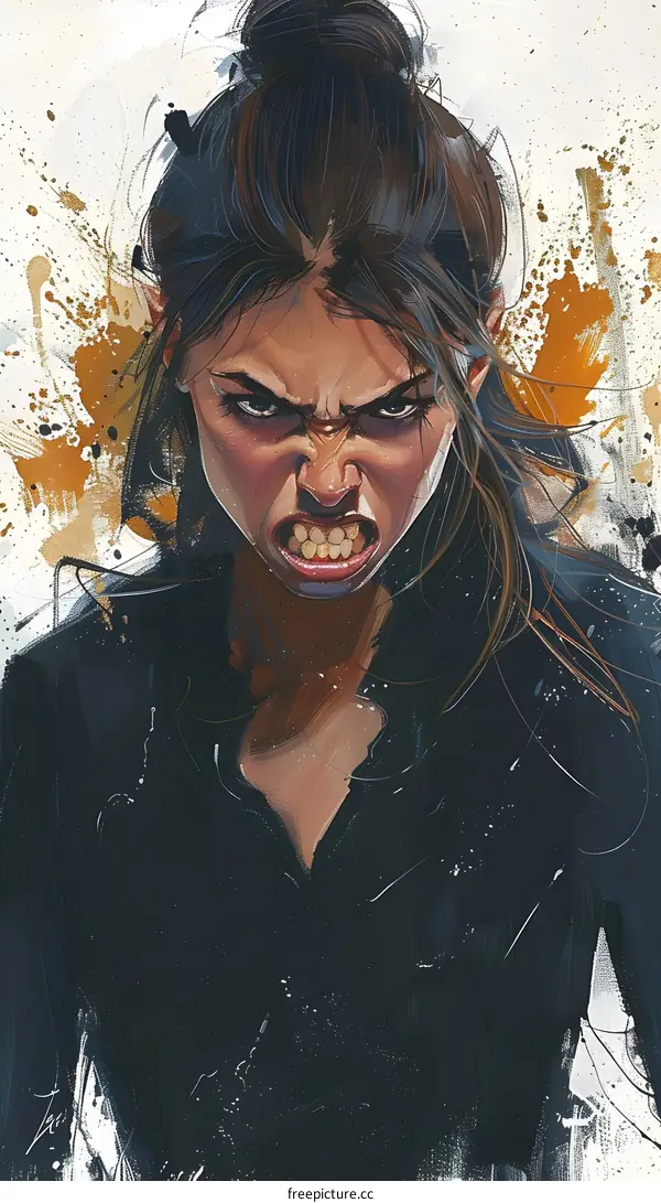 Portrait of an Angry Woman