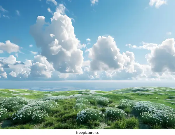 4K Ultra HD Beautiful Summer Grassland Flower Sea