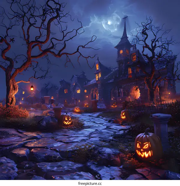 Halloween Pumpkin House