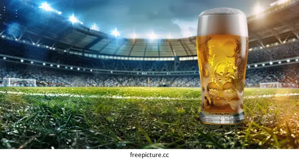 Cold Refreshing Beer at Sports Stadium