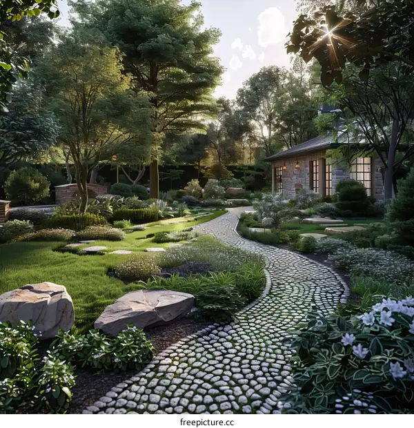 Garden landscape design renderings