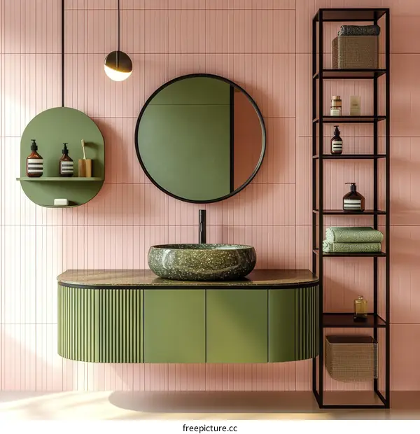 Modern Minimalist Bathroom Vanity Set