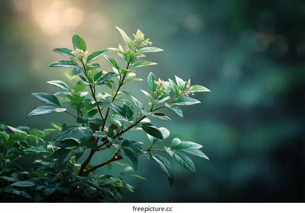 Fresh Green Leaves Nature Background