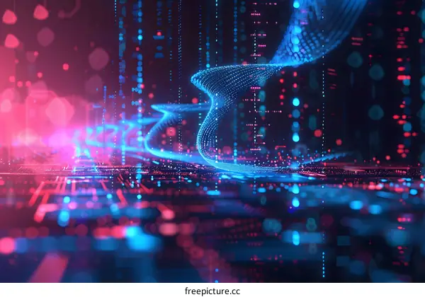 Cyberspace data visualization technology.