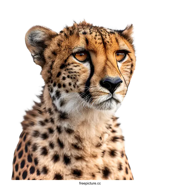 [Transparent Background PNG]A close up of a cheetah