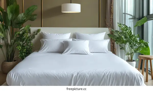 Modern Bedroom Bedding Set Interior Design