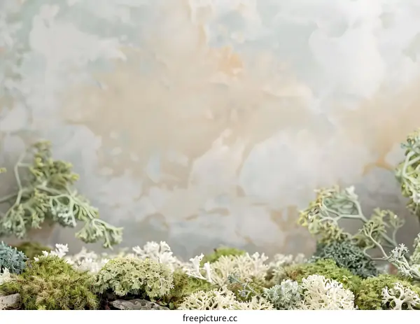 Close Up of Green Moss on Natural Background