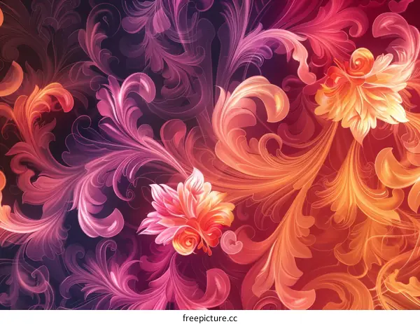 Floral Background for Nature Art Design