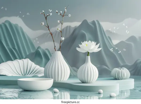 Elegant Floral Still Life Arrangement