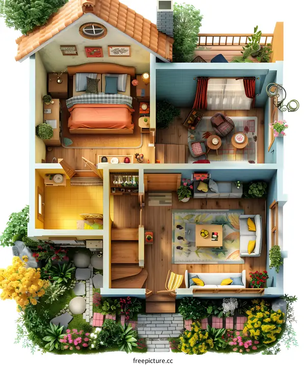 Cozy Cottage Floor Plan