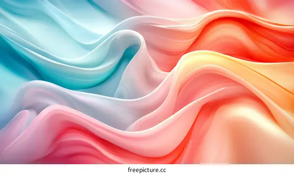 Abstract Flowing Colors Background