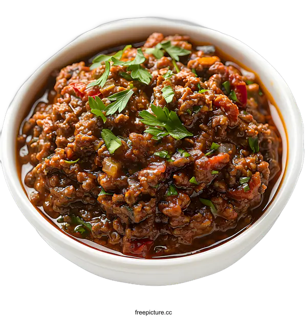 [Transparent Background PNG]Bowl of delicious Bolognese Sauce