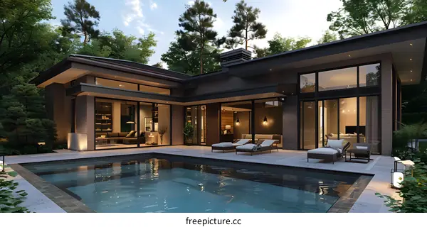 A Modern House That Is Perfectly Integrated With The Natural Landscape