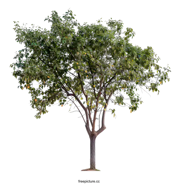 [Transparent Background PNG]Isolated Green Tree with White Background