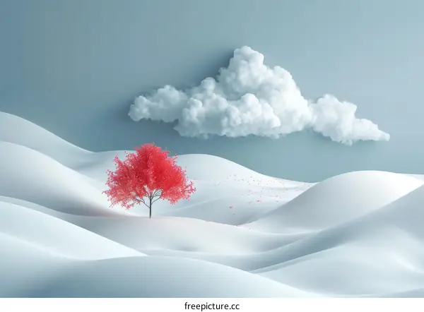 Lonely Tree and Clouds